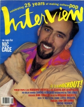 INTERVIEW magazine side cover August 1994