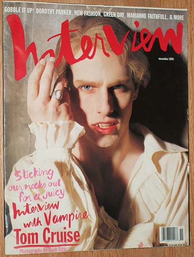 INTERVIEW magazine side cover November 1994