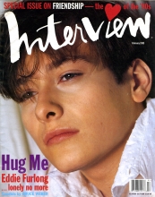 INTERVIEW magazine side cover February 1995