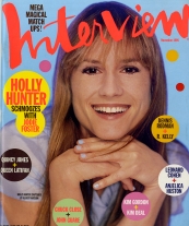 INTERVIEW magazine side cover November/December 1995