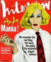 INTERVIEW magazine side cover April 1996