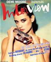 INTERVIEW magazine side cover July 1996