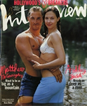 INTERVIEW magazine side cover August 1996