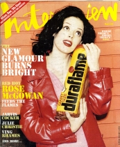 INTERVIEW magazine side cover March 1997