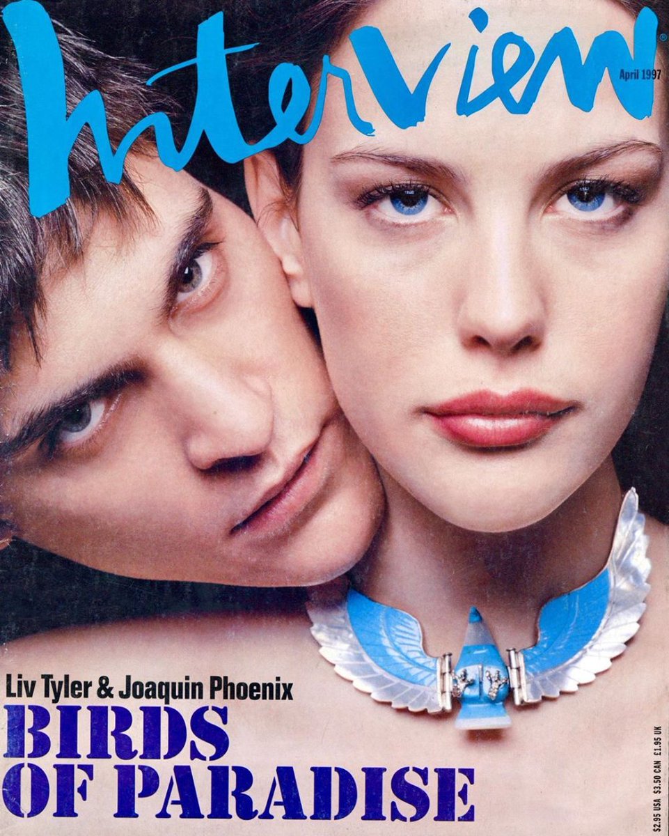 INTERVIEW magazine side cover April 1997