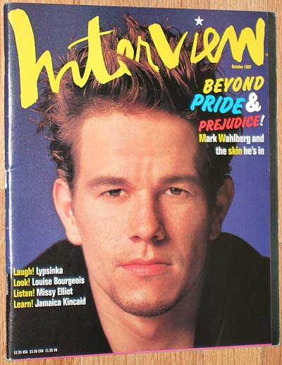 INTERVIEW magazine side cover October 1997