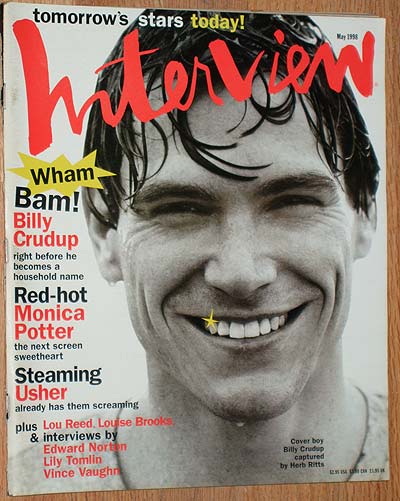 INTERVIEW magazine side cover May 1998