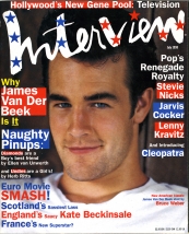 INTERVIEW magazine side cover July 1998