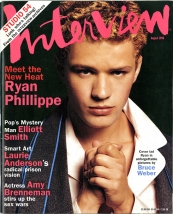 INTERVIEW magazine side cover August 1998