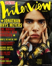 INTERVIEW magazine side cover December 1998