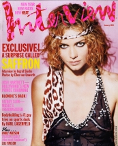 INTERVIEW magazine side cover January 1999