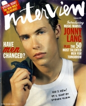 INTERVIEW magazine side cover February 1999