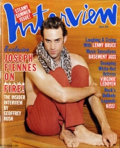 INTERVIEW magazine side cover August 1999