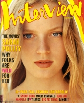 INTERVIEW magazine side cover September 1999