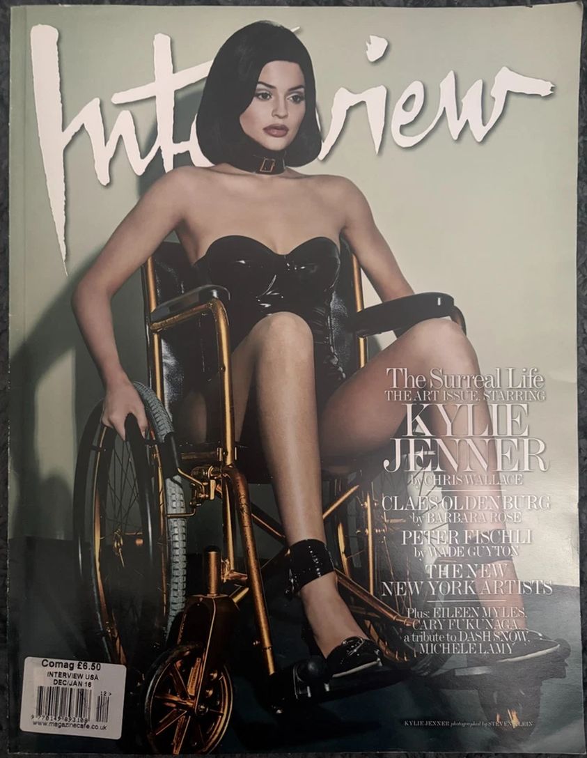 INTERVIEW magazine cover  December 2015/ January 2016 