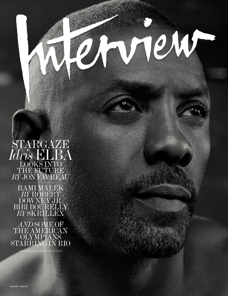 INTERVIEW magazine side cover  August 2016
