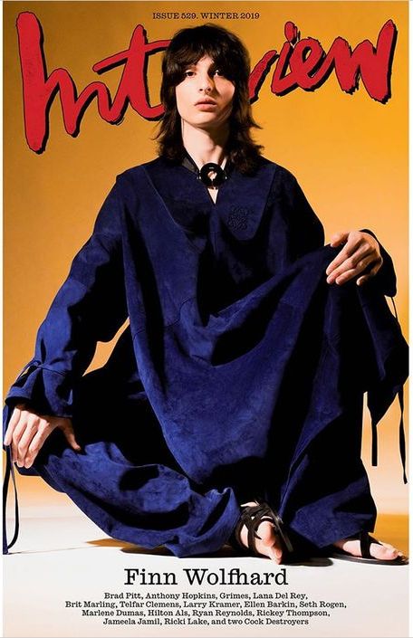 INTERVIEW magazine side cover Issue 529 Winter 2019