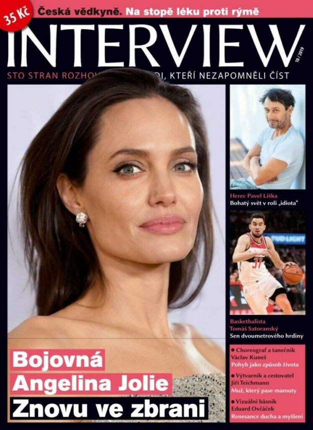 INTERVIEW CZECH magazine side cover  October 2019