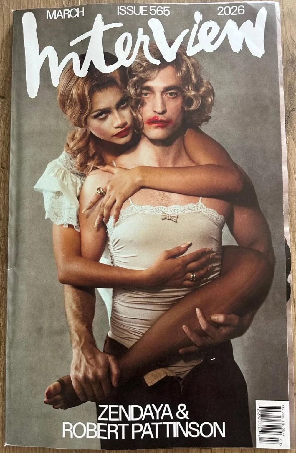 INTERVIEW magazine side cover Issue 565  March 2026