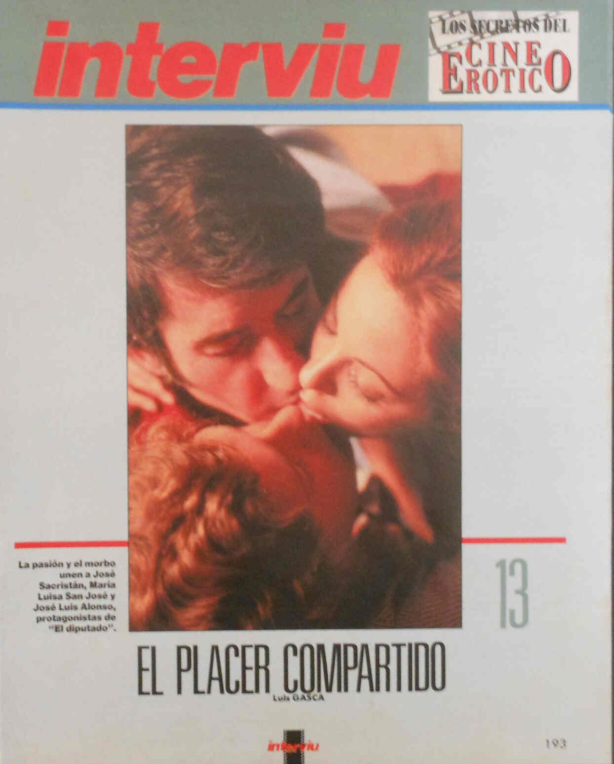 SECRETOS DEL CINE EROTICO magazine side cover Issue 13  1992