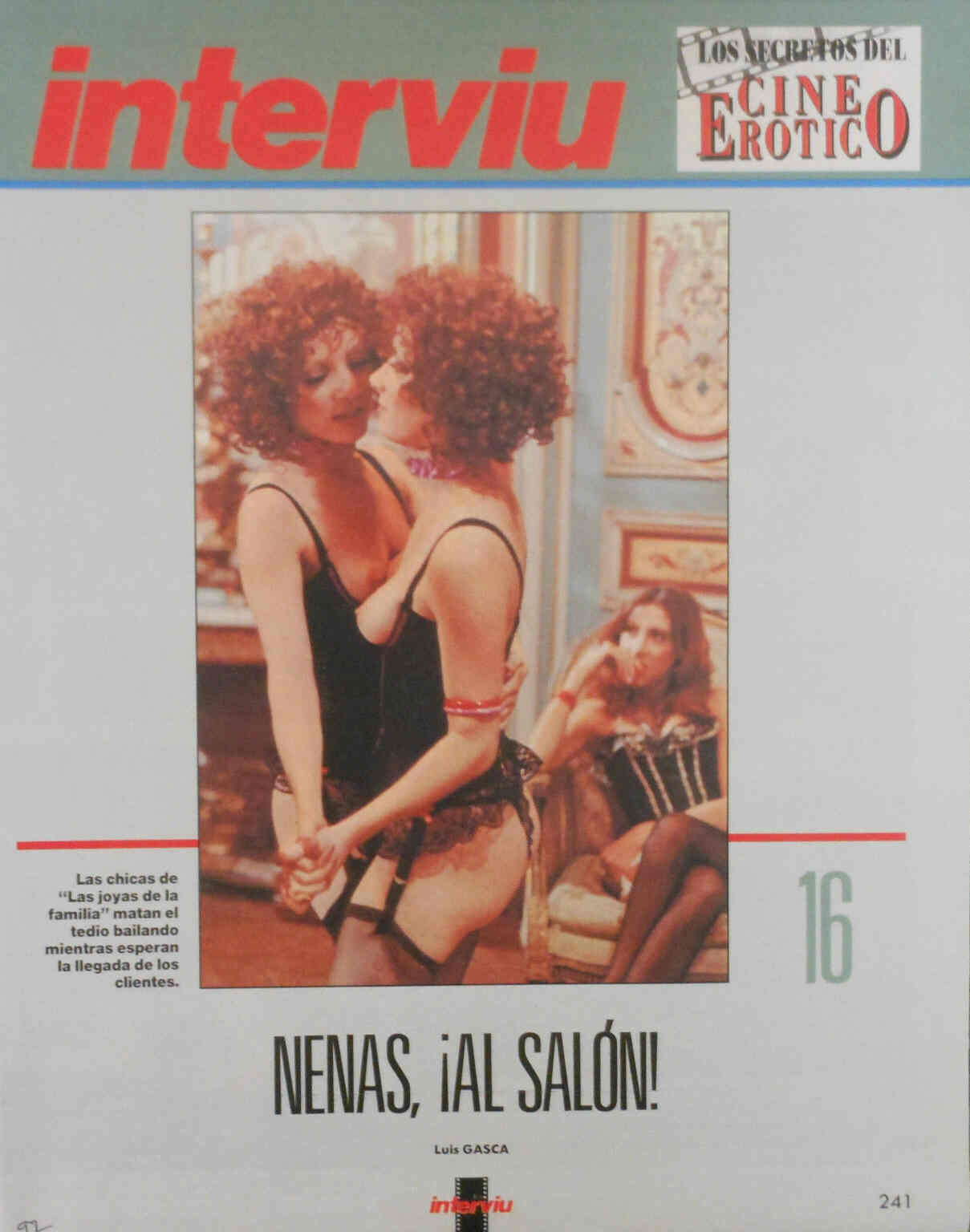 SECRETOS DEL CINE EROTICO magazine side cover Issue 16  1992