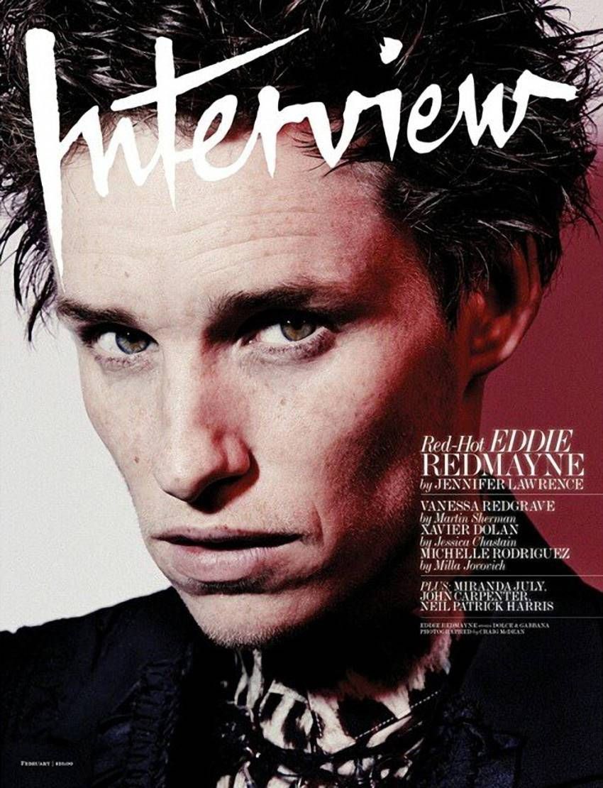INTERVIEW magazine side cover  February 2015