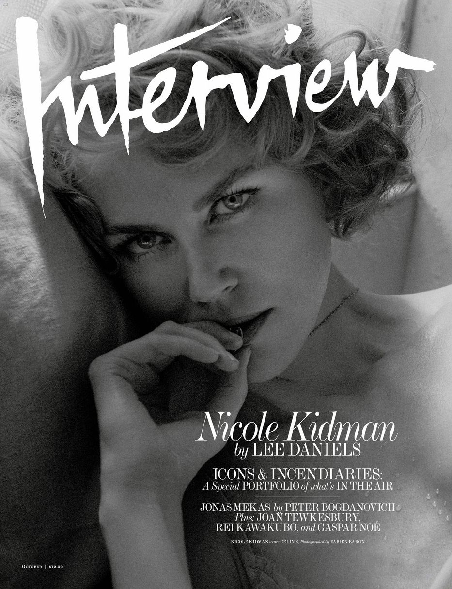 INTERVIEW magazine side cover  October 2015