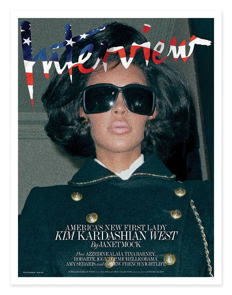 INTERVIEW magazine side cover  September 2017