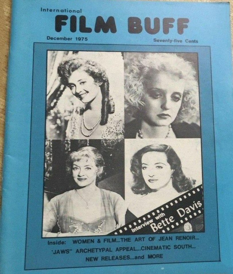 INTERNATIONAL FILM BUFF magazine side cover  Vol 1 No  1  December 1975