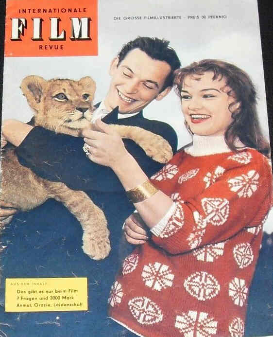 INTERNATIONALE FILM REVUE magazine side cover Issue 167  1957