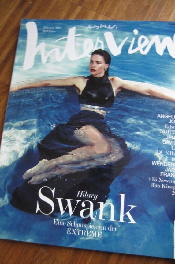 INTERVIEW (GERMAN) magazine side cover  February 2015