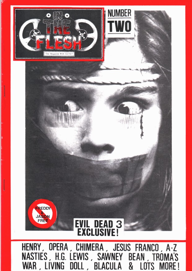 IN THE FLESH magazine side cover Issue 2  