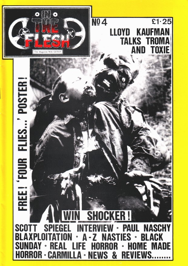 IN THE FLESH magazine side cover Issue 4  