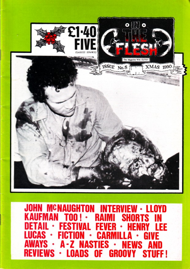 IN THE FLESH magazine side cover Issue 5  