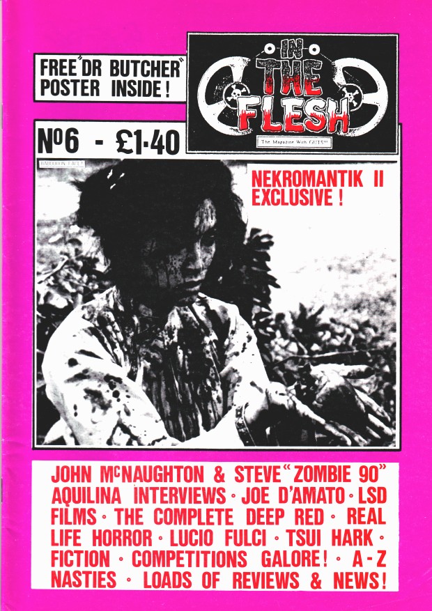 IN THE FLESH magazine side cover Issue 6  