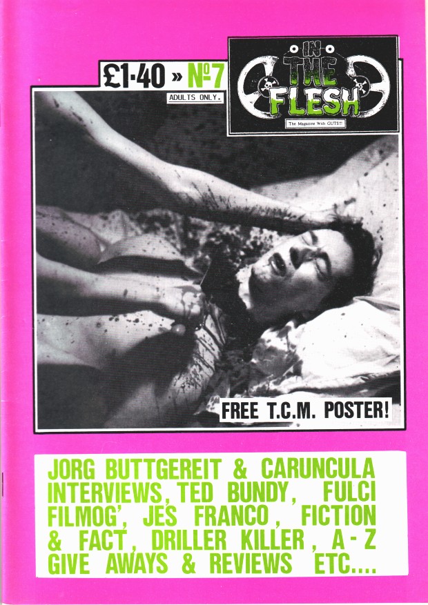 IN THE FLESH magazine side cover Issue 7  