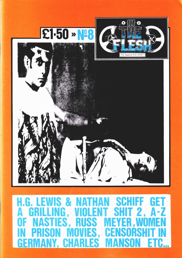 IN THE FLESH magazine side cover Issue 8  