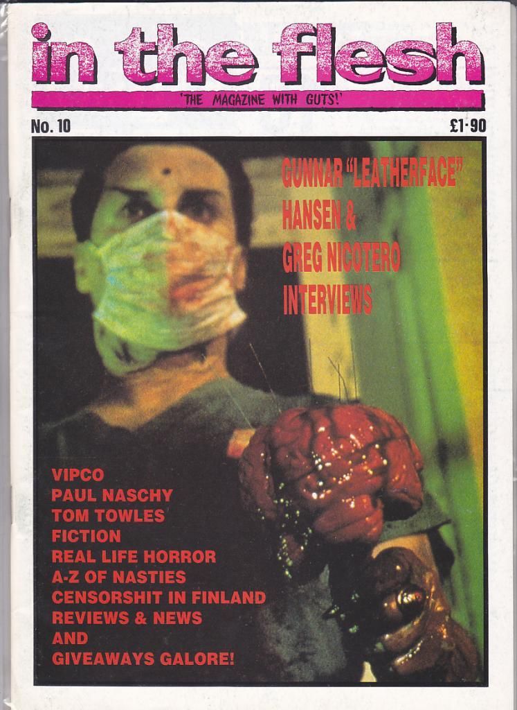 IN THE FLESH magazine side cover Issue 10  