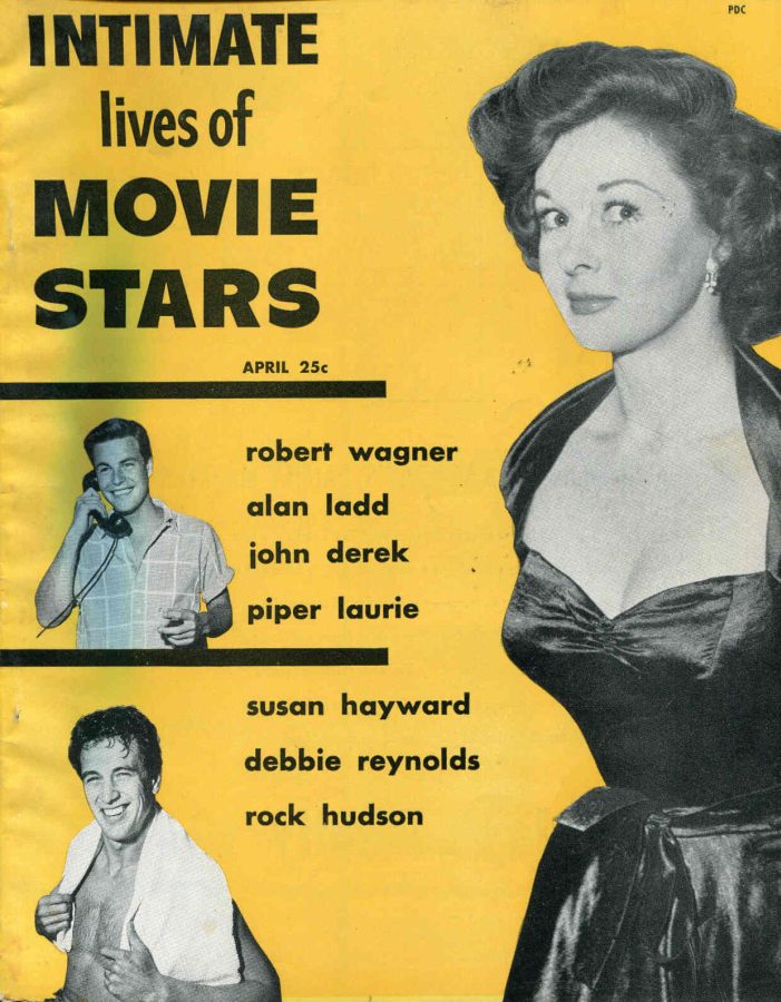 INTIMATE LIVES OF MOVIE STARS magazine side cover  Vol 1 # 2 April 1953