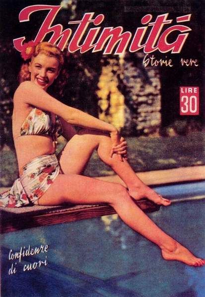 INTIMITA magazine side cover  February/March 1947