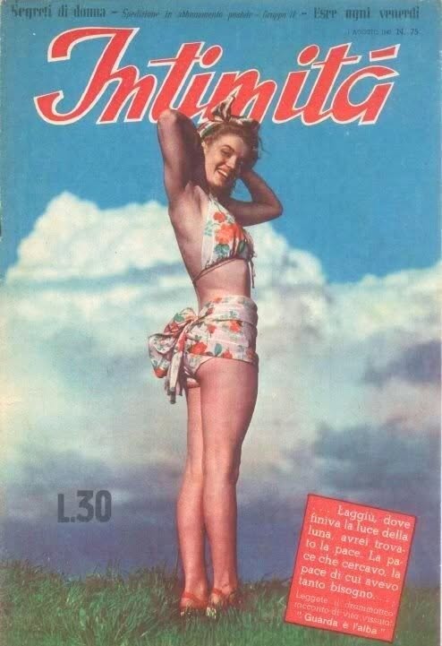 INTIMITA magazine side cover 1 August 1947