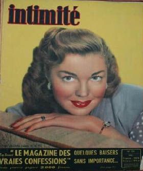 INTIMITE magazine side cover February 1948