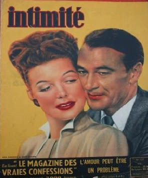 INTIMITE magazine side cover March 1948