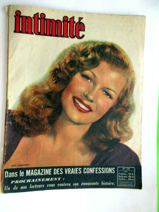 INTIMITE magazine side cover Issue 138 June 1948
