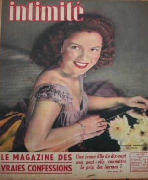INTIMITE magazine side cover August 1948