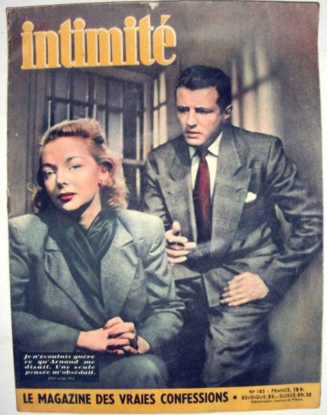 INTIMITE magazine side cover Issue 183 24 April 1949