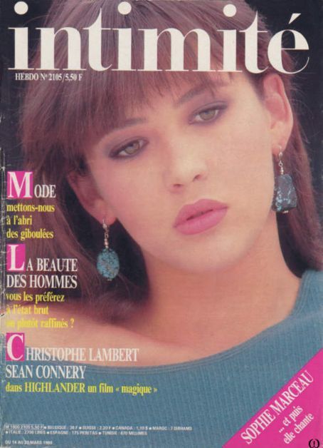 INTIMITE magazine side cover Issue 2105 14 March 1986