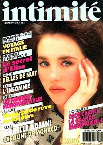 INTIMITE magazine side cover 23 January 1987