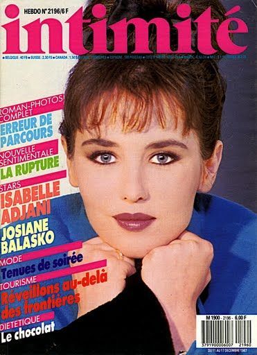 INTIMITE magazine side cover 11 December 1987