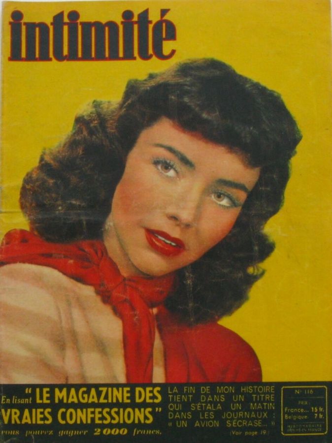 INTIMITE magazine side cover Issue 116 4 January 1948